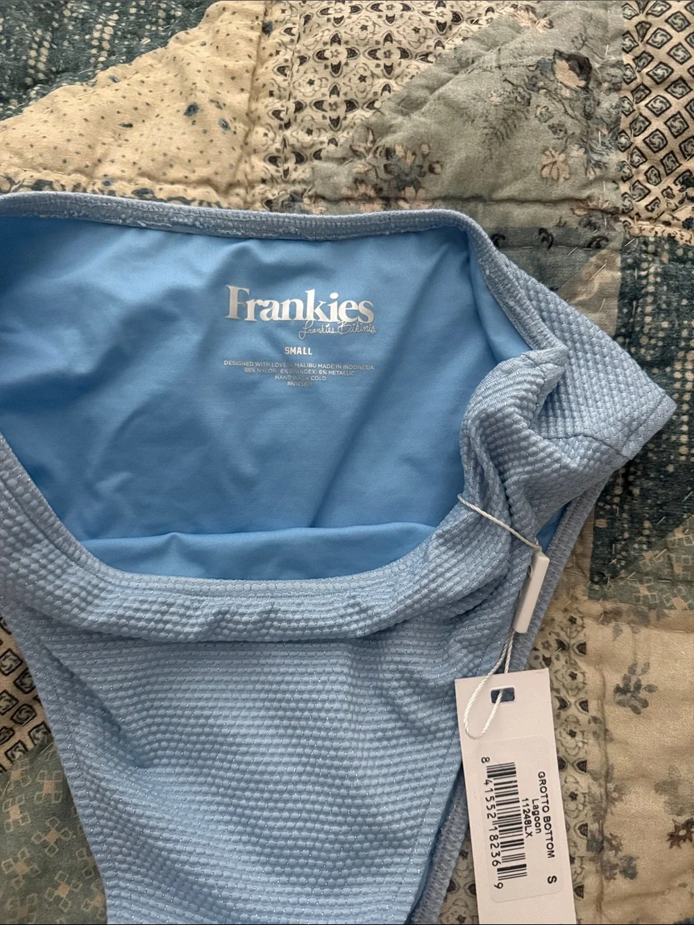 Frankie’s Bikinis Grotto High Waited Bottom Unworn with tags